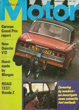 MOTOR  1972 AUG 05 - HONDA Z, MORGAN, GERMAN GP, DAIMLER V12